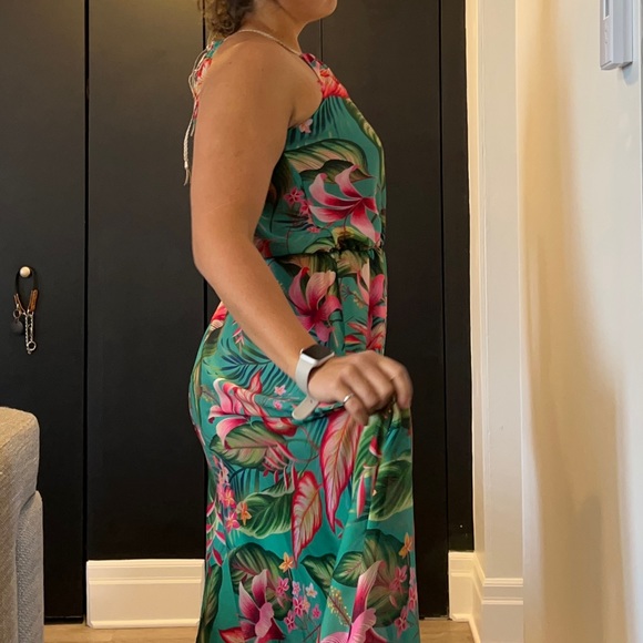 Flygirl - tropical Maxi Dress made in Italy new with tags - Picture 10 of 11